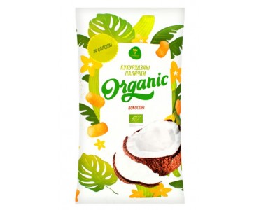 Палички кукурудзяні органічні Кокосові, 50г Екород