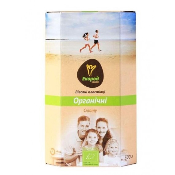 Вівсяні пластівці Creamy органічні, 300г Екород