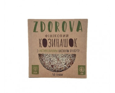Козинак "Фініковий козинашок з активованим насінням кунжуту" 50г ZDOROVA