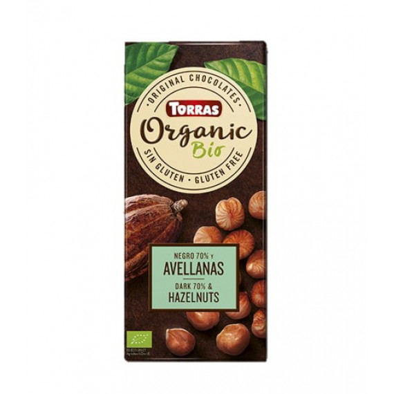Шоколад з фундуком Torras Organic 70%, 100г