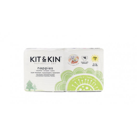 Екопідгузки розмір 2 (5-8 кг), 40шт Kit&Kin