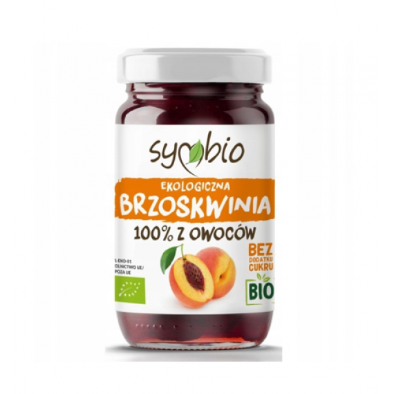 Органічний персиковий джем без цукру, 250г Symbio