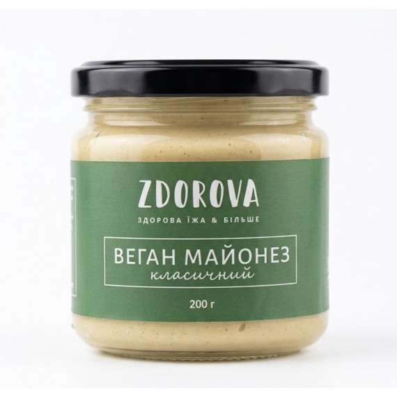 Веган майонез, 200г ZDOROVA Веган майонез, 200г ZDOROVA