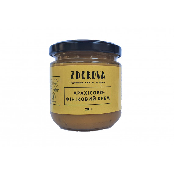 Арахісово-фініковий крем, 200г ZDOROVA