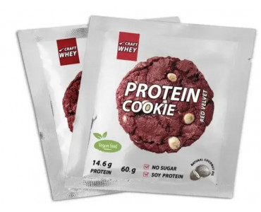 Печиво протеїнове Red velvet, 60г Craft Whey