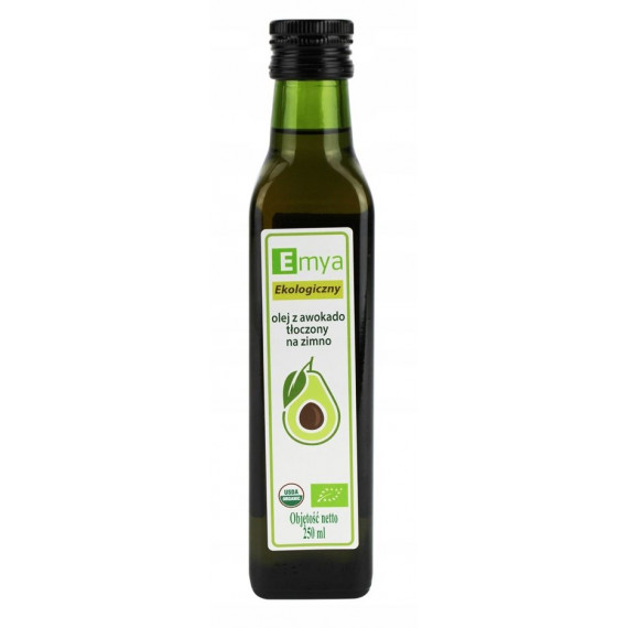Органічна олія авокадо холодного віджиму, 250мл Emya