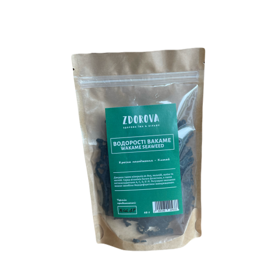 Водорості вакаме, 40г Zdorova