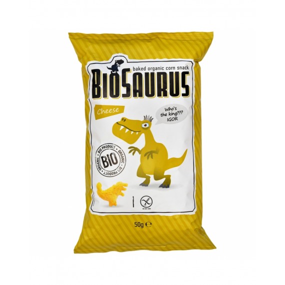 Кукурудзяні снеки з сиром органічні Biosaurus, 50г McLLOYD'S