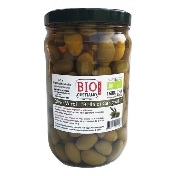 Оливки органічні, 900 г Bio gustiamo