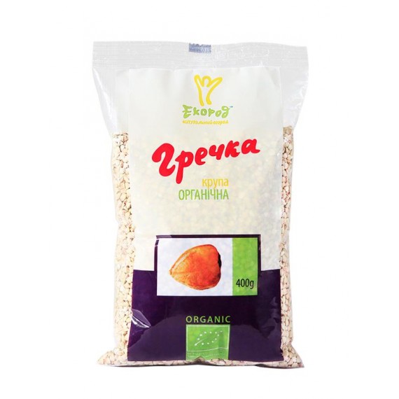 Гречка зелена органічна, 400г Екород