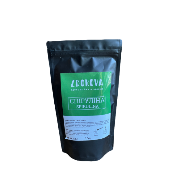 Спіруліна в порошку 250г, Zdorova 